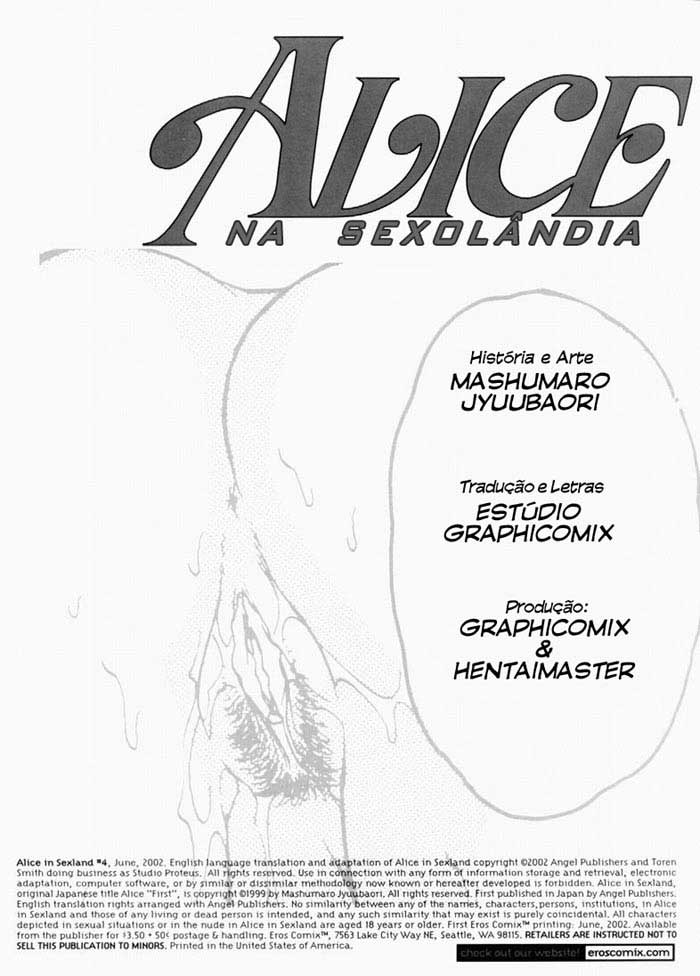 [Mashumaro Juubaori] Alice in Sexland No. 4 [Portuguese-BR] [Mashumaro Juubaori] Alice na Sexol&acirc;ndia No. 4