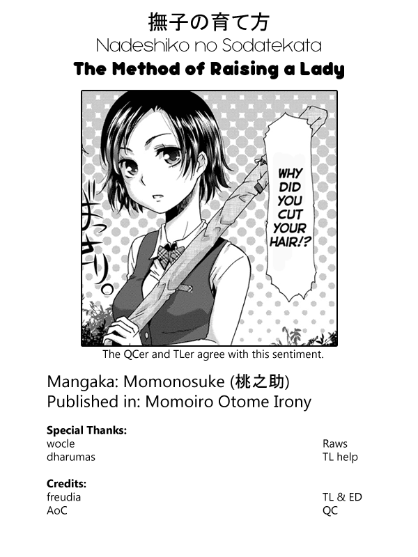 [Momonosuke] Nadeshiko no Sodatekata | The Method of Raising a Lady (Momoiro Otome Irony) [English] [freudia] [Digital] [桃之助] 撫子の育て方 (ももいろ処女アイロニー) [英訳] [DL版]