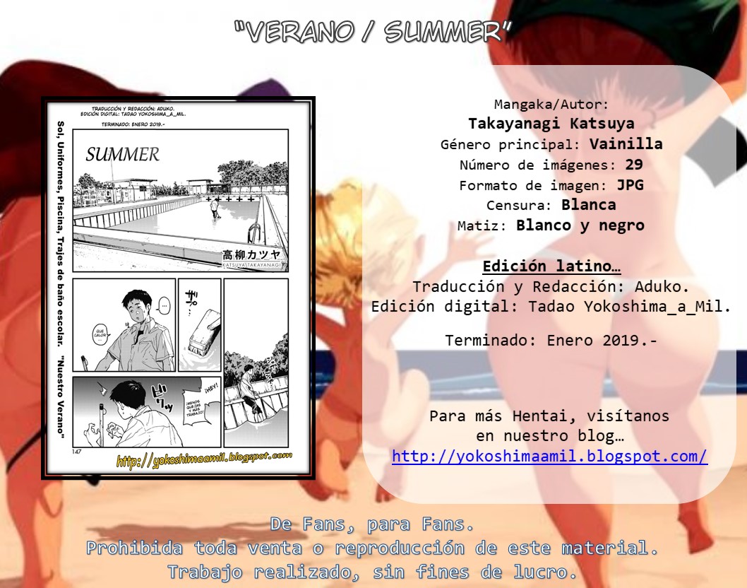 [Takayanagi Katsuya] Natsu | Verano (COMIC HOTMILK 2019-02) [Spanish] [Digital] [高柳カツヤ] 夏 (コミックホットミルク 2019年2月号) [スペイン翻訳] [DL版]